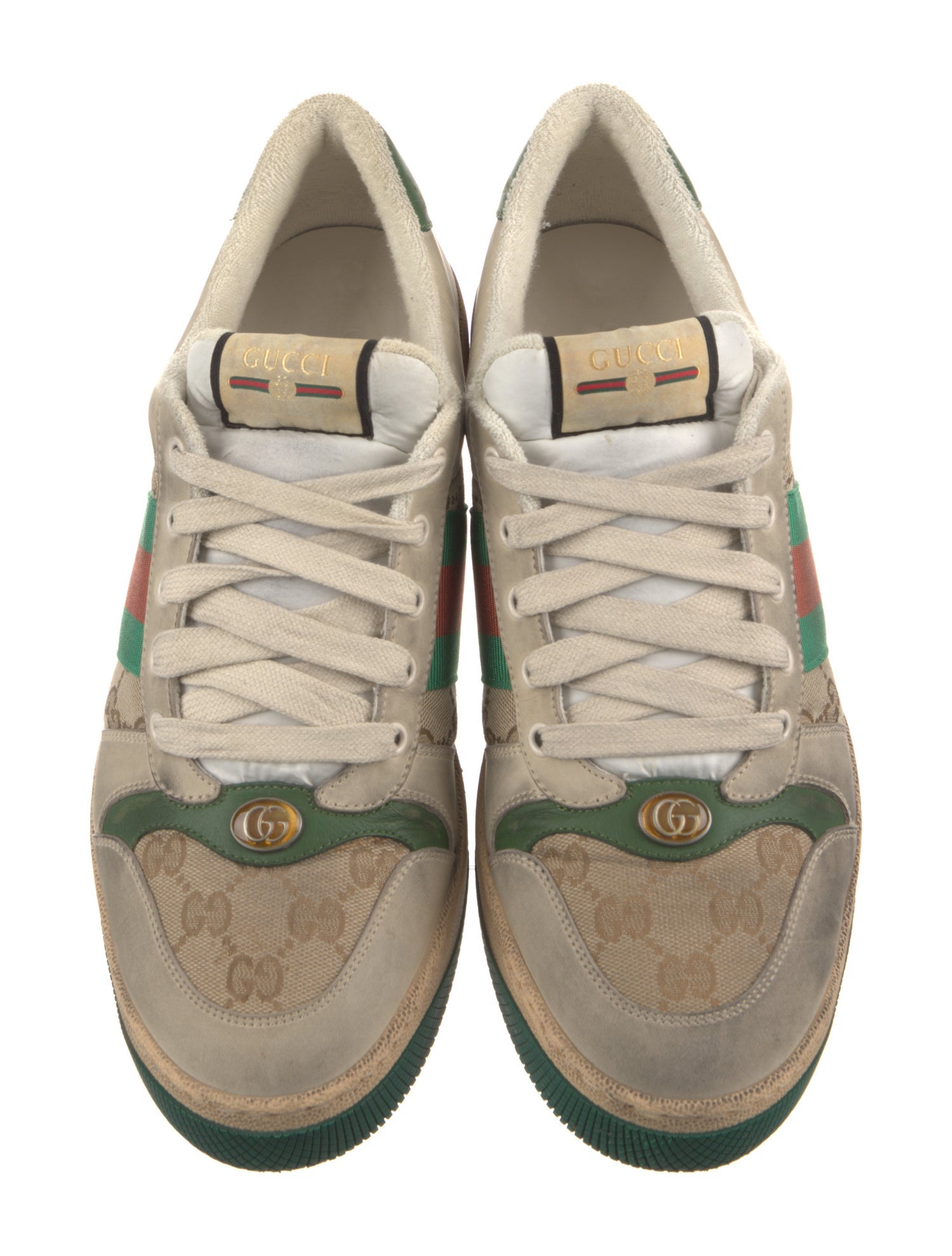 Gucci GG Canvas Leather Sneakers